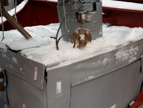 Acoustic blanket for ship