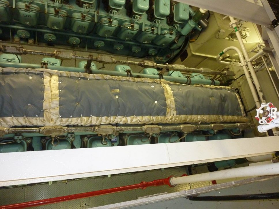 Isolation moteur navire