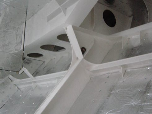 Isolation paroi navire